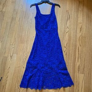 Lulu royal blue lace dress
